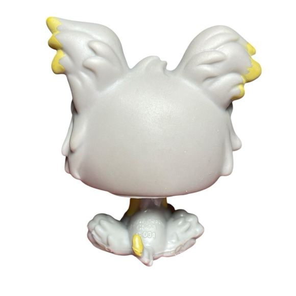 Littlest Pet Shop LPS Authentic #883 Yorkshire Yorkie Dog Purple Glass Eyes - Picture 4 of 10